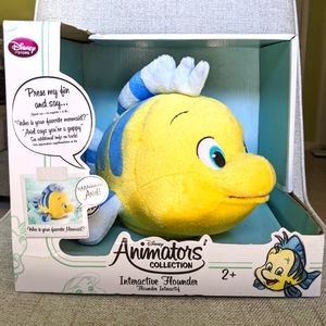 Disney The Little Mermaid Animators Collection Flounder Interactive Plush